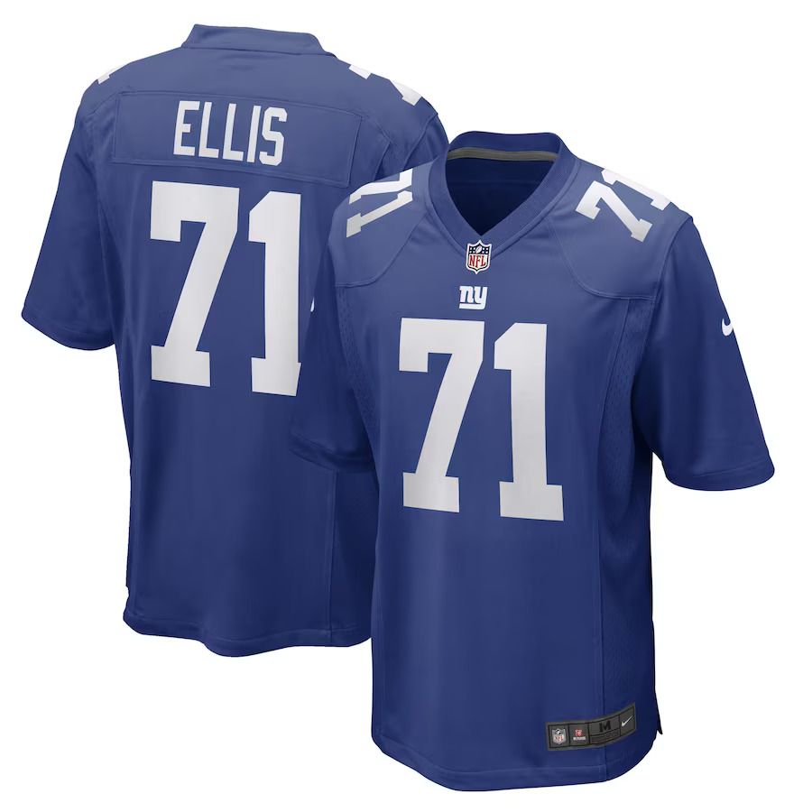 Men New York Giants 71 Justin Ellis Nike Royal Game Player NFL Jersey